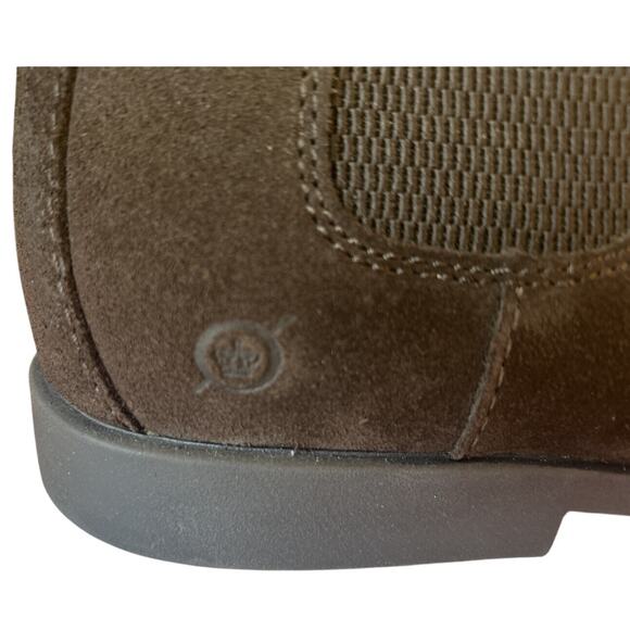 Born Mens Suede Chelsea Ankle Classic Booties Brown Rugged Tailored Durable10.5 - Picture 2 of 9